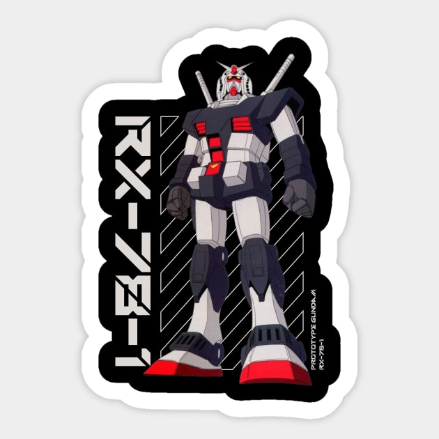 Prototype Gundam Sticker by Shapwac12